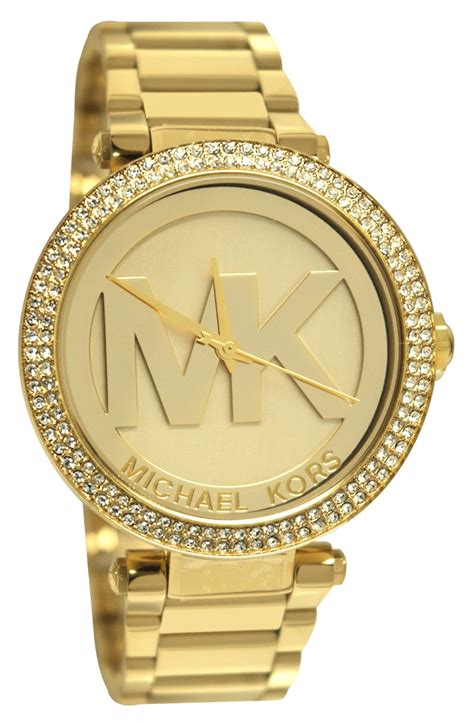 michael kors gold lgo|michael kors small gold watch.